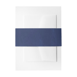 Blaue Einladung Bauchband Einladungsbanderole