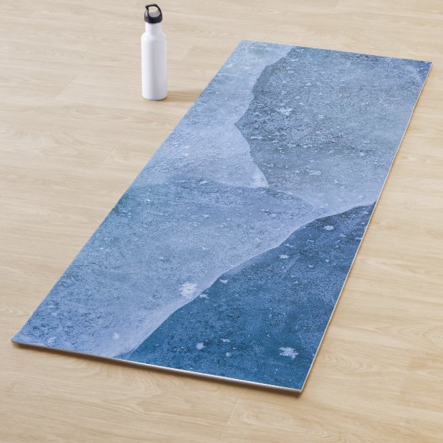Blaue Eisfläche Yogamatte (Beispiel)
