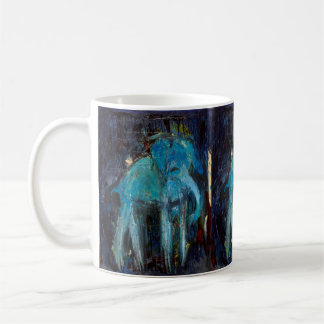 Blaue Elefant-Kaffee-Tasse Kaffeetasse