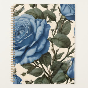 Blaue Eleganz: Vintage Rose der Provinz im Blut Planer