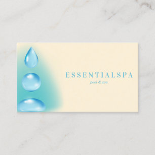 Blaue Elfenbein-Spiritual-Wassertropfen Reiki Yoga Visitenkarte