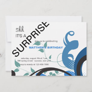 Blaue Energie-Einladung Einladung