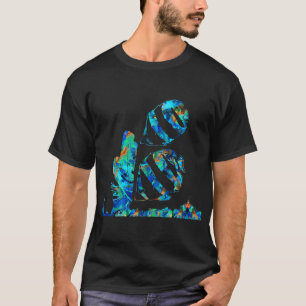 Blaue Engel Fisch Kunst von Sharon Cummings T-Shirt