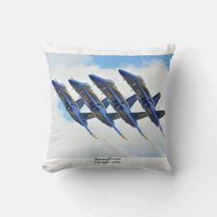 Blaue Engel Kissen