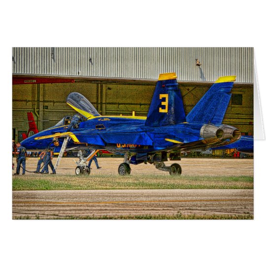 Blaue Engels-Gruß-Karte Karte