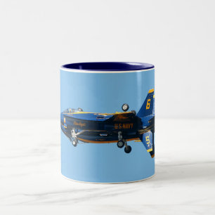 Blaue Engels-Solos - des Fortus Zweifarbige Tasse