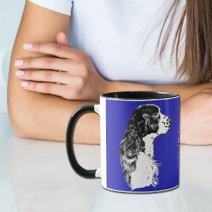 Blaue englischer Springerspaniel-Tasse Tasse