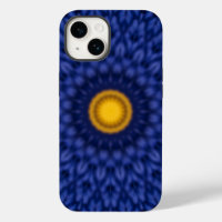 Blaue Ente mit gelbem Kaleidoskop