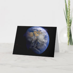Blaue Erde aus dem Weltraum Inspirierend Karte