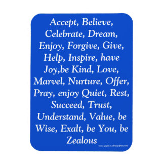 Blaue Erholung Magnet