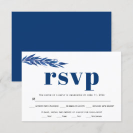 Blaue Eukalyptus Zweigmehl Wahl Hochzeit RSVP