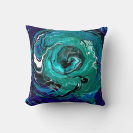 Blaue Ewigkeit | Abstrakte Kunst Kissen