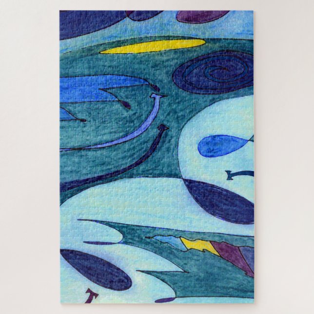 Blaue Fahnen (Vertikal)