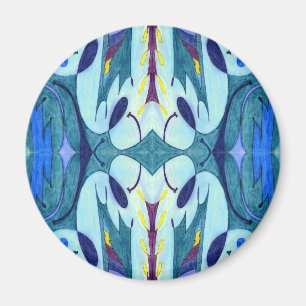 Blaue Fahnen Magnet