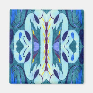 Blaue Fahnen Magnet