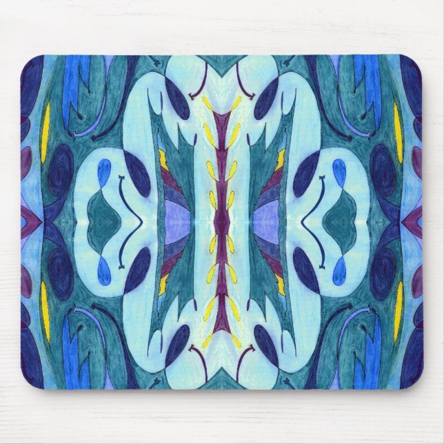 Blaue Fahnen Mousepad (Vorne)