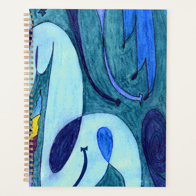 Blaue Fahnen Planer (Vorderseite)
