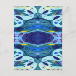 Blaue Fahnen Postkarte