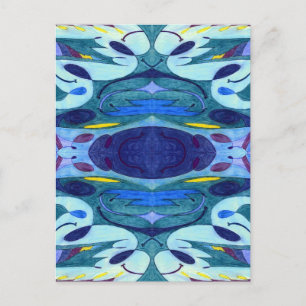 Blaue Fahnen Postkarte