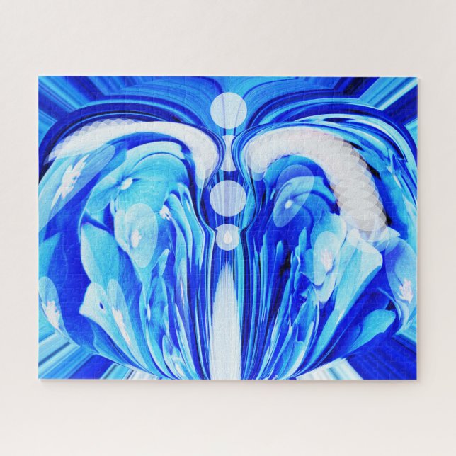 Blaue Fantasiekunst (Horizontal)