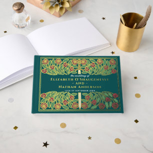 Blaue Fantasy-Royal-Hochzeit Schwert mit mittelalt Gästebuch