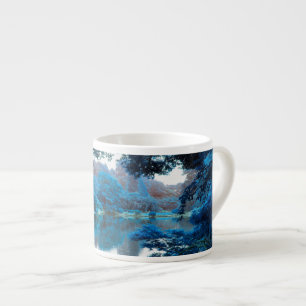 Blaue Farbe cool, einzigartige Natur, See Espressotasse