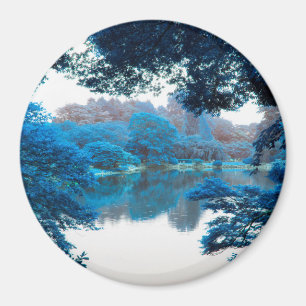 Blaue Farbe cool, einzigartige Natur, See Magnet