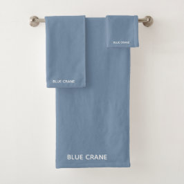 Blaue Farbe des Krans Badhandtuch Set