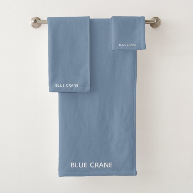 Blaue Farbe des Krans Badhandtuch Set (Insitu)