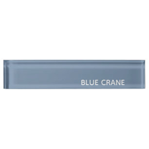 Blaue Farbe des Krans Namensplakette