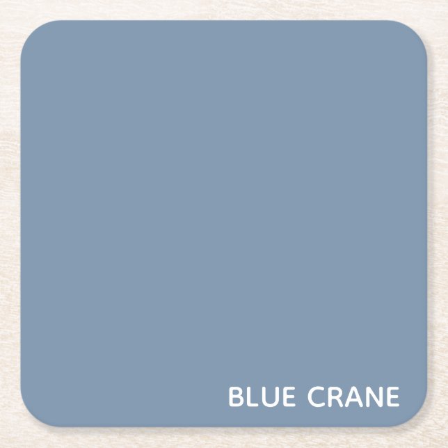 Blaue Farbe des Krans Rechteckiger Pappuntersetzer (Vorderseite)