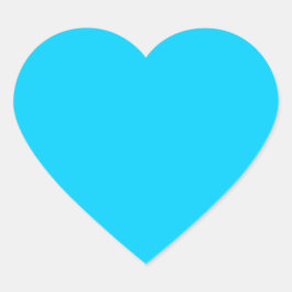 Blaue Farbe Herz-Aufkleber