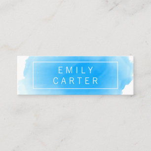 Blaue Farbe Mini Visitenkarte