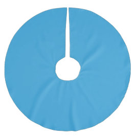Blaue Farbe Polyester Weihnachtsbaumdecke