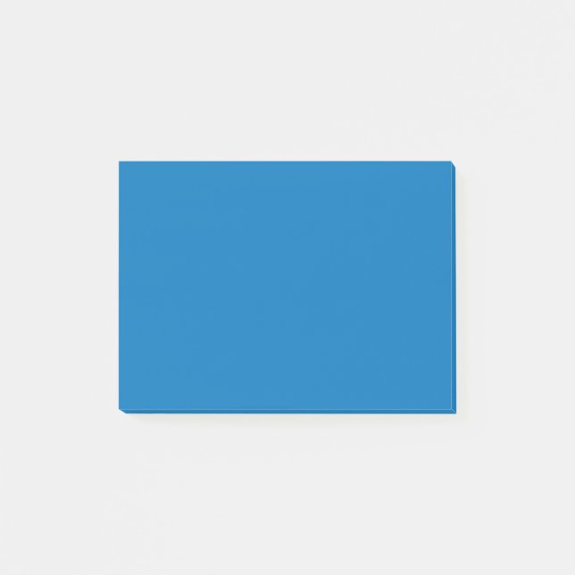 Blaue Farbe Post-it Klebezettel (Vorderseite)