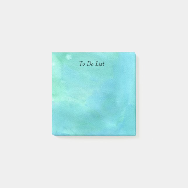 Blaue Farbe Post-it Klebezettel (Vorderseite)