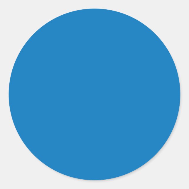Blaue Farbe Runder Aufkleber (Vorderseite)