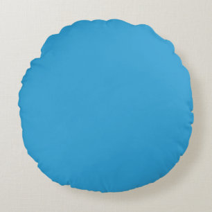 Blaue Farbe Rundes Kissen