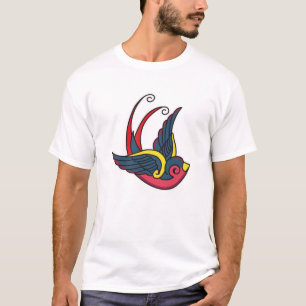 blaue Farbe T-Shirt