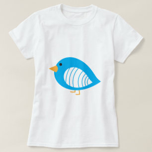 Blaue, farbige Raubvögel T - Shirt