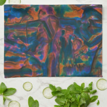 Blaue Farbtöne aus gealtertem Kupfer