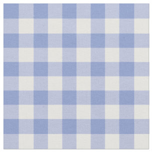 Blaue Farmhouse-Gingham-Karo-Muster Stoff