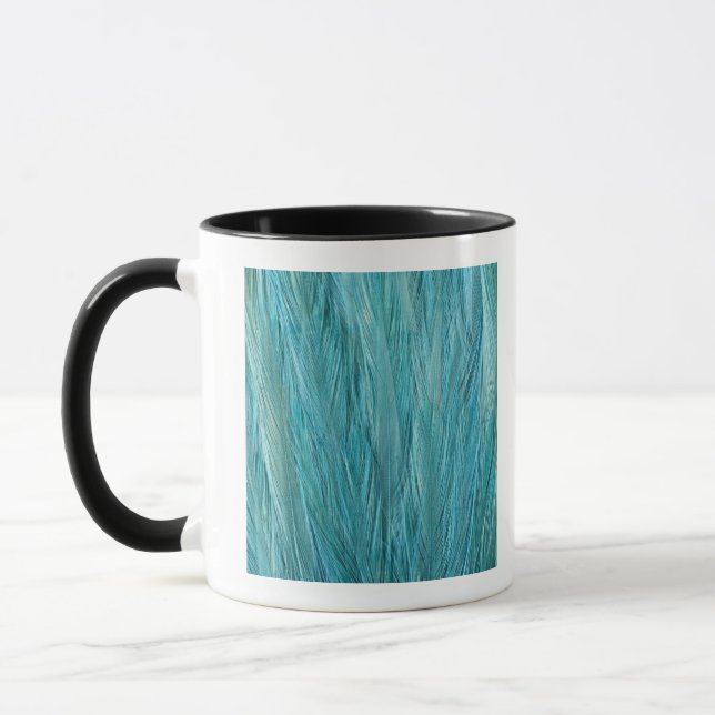 Blaue Federn Tasse (Links)