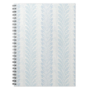 Blaue Federstreifen, elegante Botanik Notizblock