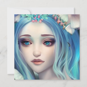 Blaue Fee   Fantasy-Kunst