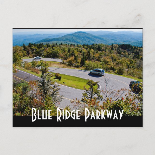 Blaue Felsenstraße Postkarte (Vorderseite)