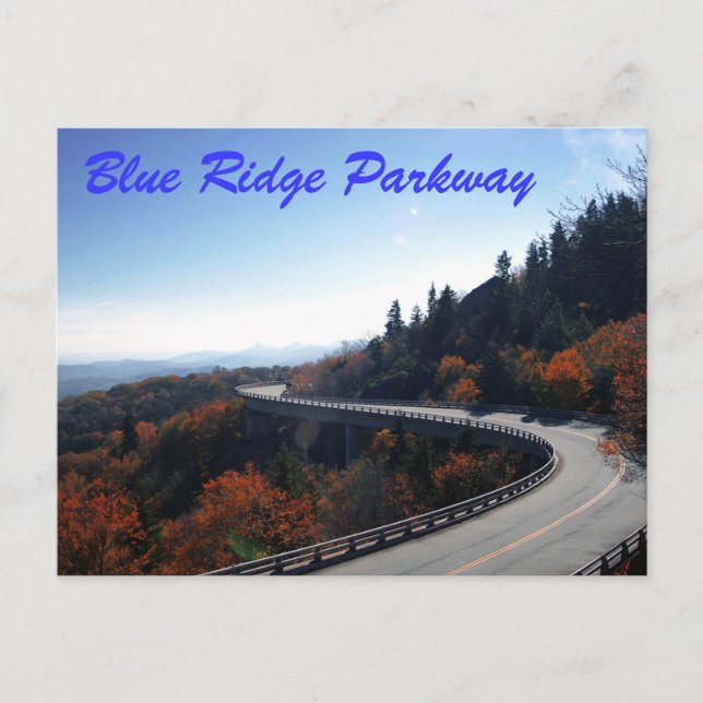 Blaue Felsenstraße Postkarte (Vorderseite)