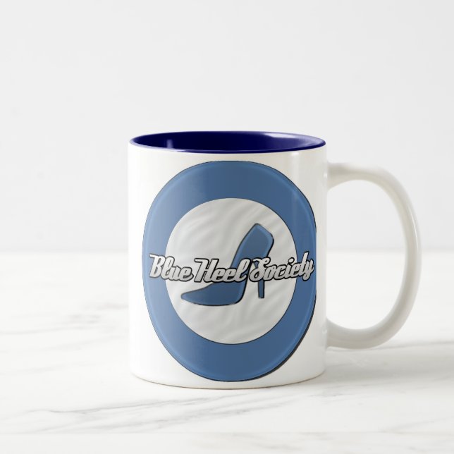 Blaue Fersen-Gesellschaft Zwei-Ton Tasse (Rechts)