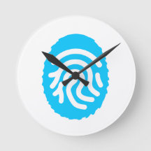 Blaue Fingerabdruck-Biometrie-Sicherheit