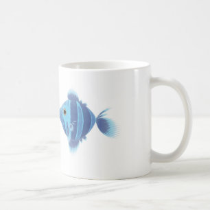 Blaue Fische Kaffeetasse
